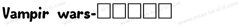 Vampir wars字体转换